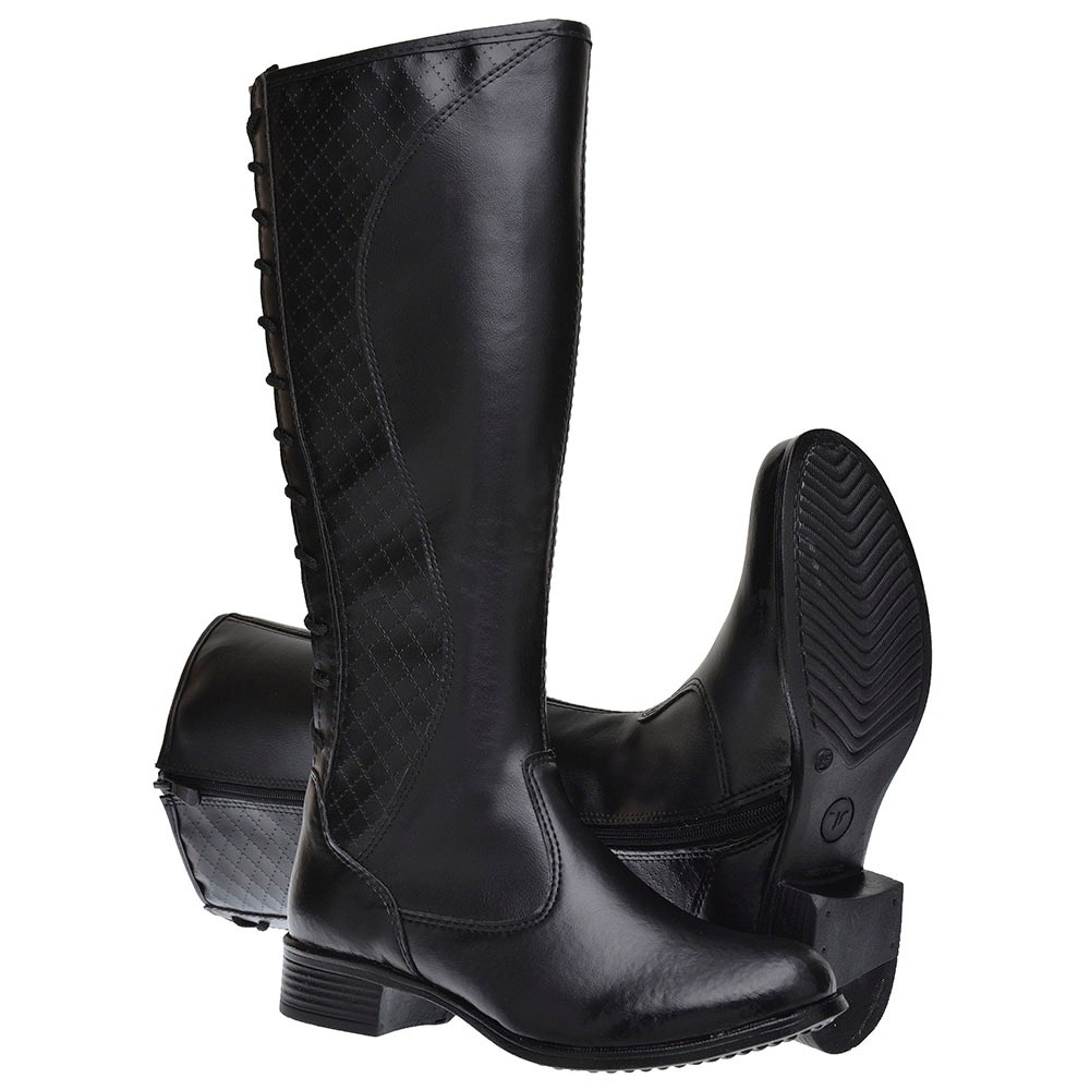 Bota Montaria Autem Originals com Zíper Detalhe em Costura Amarração e Sola Leve Preto 3